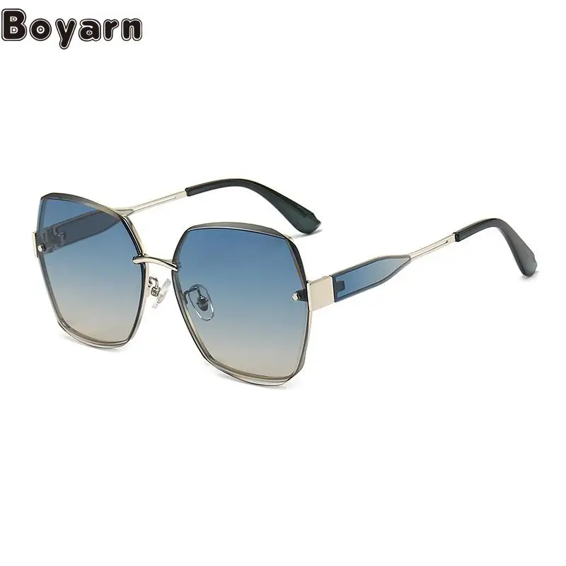 2022 New Fashion Large Frame Nylon Sunglasses Women's Frameless Sunglasses Women's Fashion Korean Sunglasses Gafas de sol
2022 New Fashion Large Frame Nylon Sunglasses Women's Frameless Sunglasses Women's Fashion Korean Sunglasses Gafas de sol