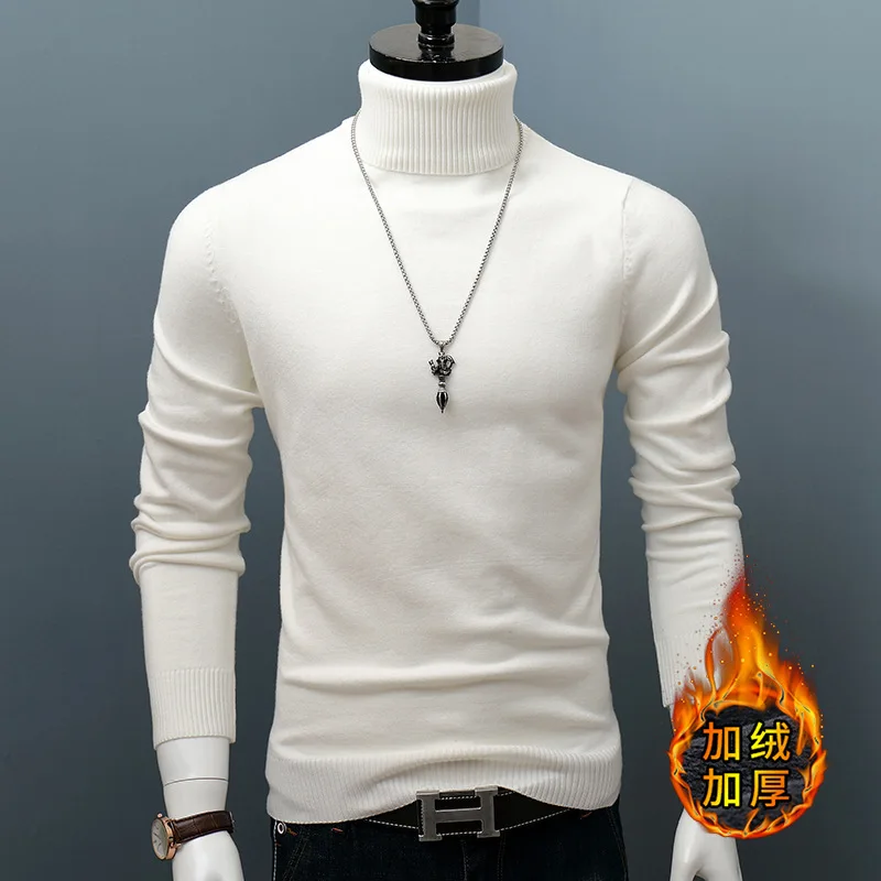 Autumn Winter Men's Turtleneck Sweater Casual Slim Fit Basic Knitted Sweater High Collar Pullover Men Winter Keep Warm Tops
Autumn Winter Men's Turtleneck Sweater Casual Slim Fit Basic Knitted Sweater High Collar Pullover Men Winter Keep Warm Tops