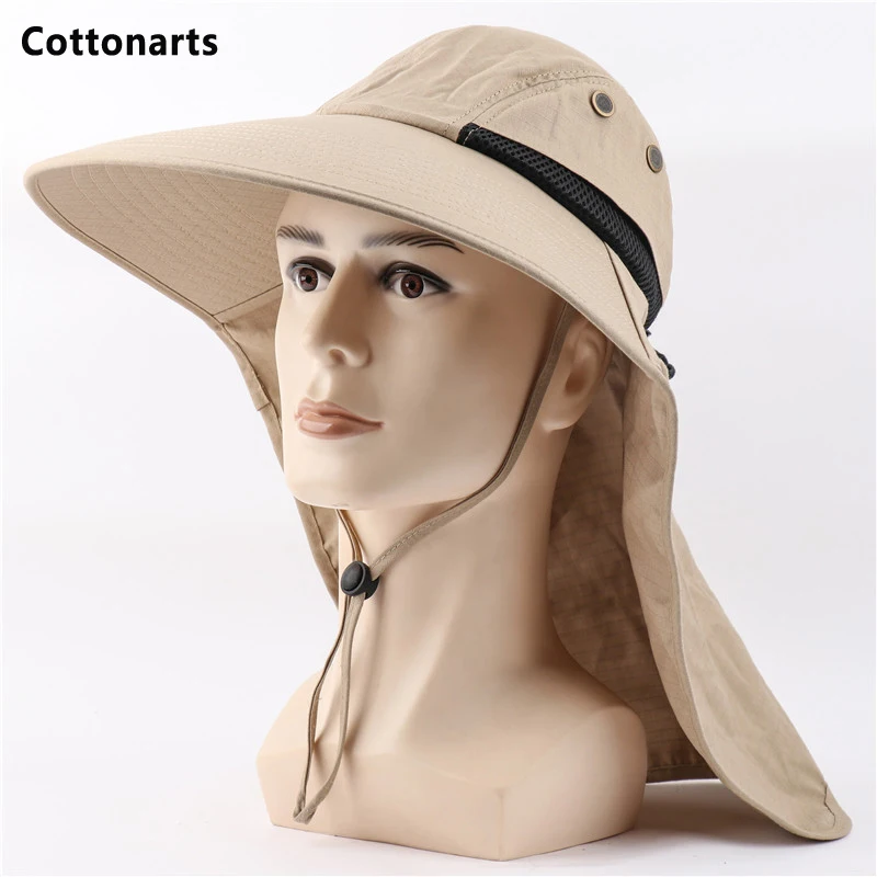 Summer Solid Color Sun Hat Men Women Bucket Hats Neck Flap Outdoor Anti-UV UPF50+ Wide Brim Hiking Mesh Breathable Fishing Cap
Summer Solid Color Sun Hat Men Women Bucket Hats Neck Flap Outdoor Anti-UV UPF50+ Wide Brim Hiking Mesh Breathable Fishing Cap