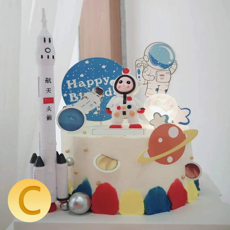 Planet UFO Astronaut Cake Toppers Decoration Birthday Children's Day Party Decorations For Baking Lovely Gifts
Planet UFO Astronaut Cake Toppers Decoration Birthday Children's Day Party Decorations For Baking Lovely Gifts