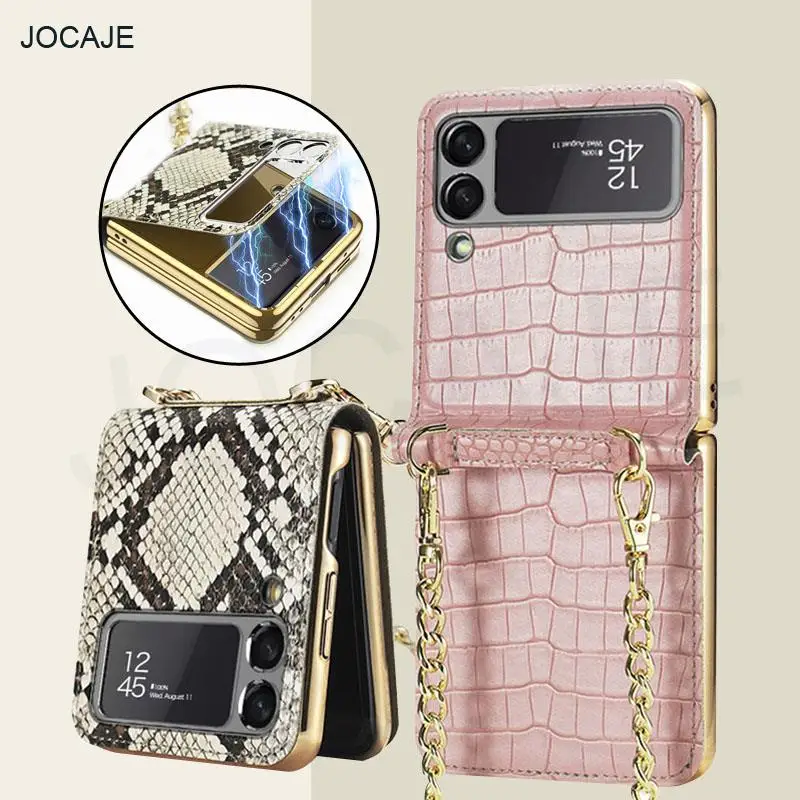 Crossbody Metal Chain Makeup Mirror Plating phone case For Samsung Z Flip 3 Magnetic Flip Leather Shockproof cover For SM-F711B
Crossbody Metal Chain Makeup Mirror Plating phone case For Samsung Z Flip 3 Magnetic Flip Leather Shockproof cover For SM-F711B