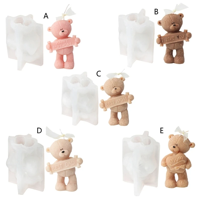Letters Bear Silicone Mold Melt Making Cupcake Chocolate Handicraft Making Mould Supplies 
Letters Bear Silicone Mold Melt Making Cupcake Chocolate Handicraft Making Mould Supplies