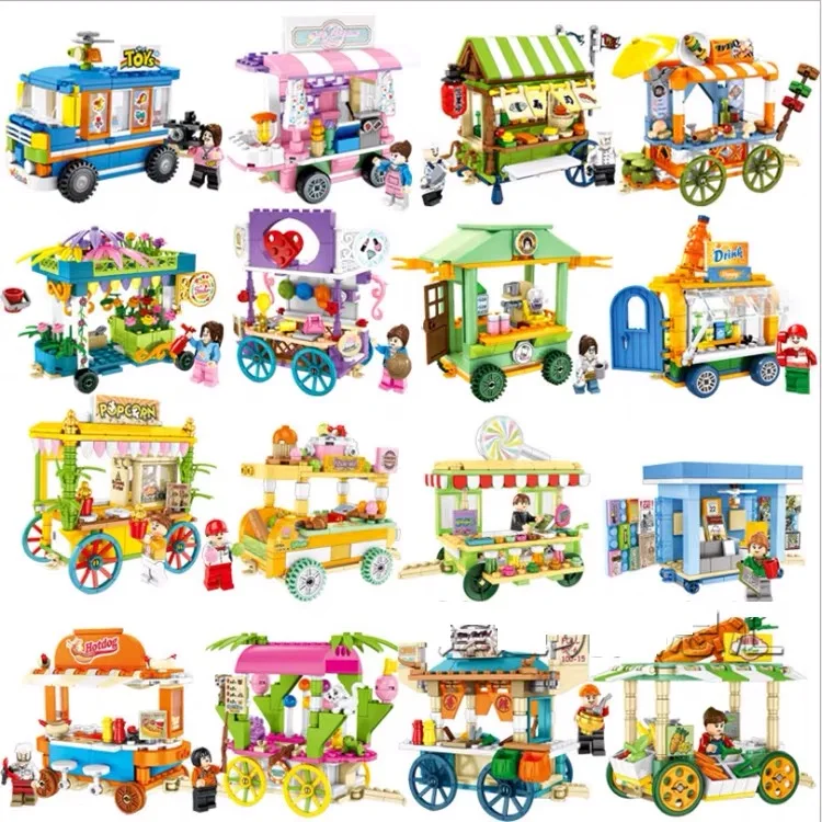 Single Mini City Street Series Food Candy Pizza Ice Cream Shop Bookstore MOC Building Blocks Kids Educational Toys
Single Mini City Street Series Food Candy Pizza Ice Cream Shop Bookstore MOC Building Blocks Kids Educational Toys