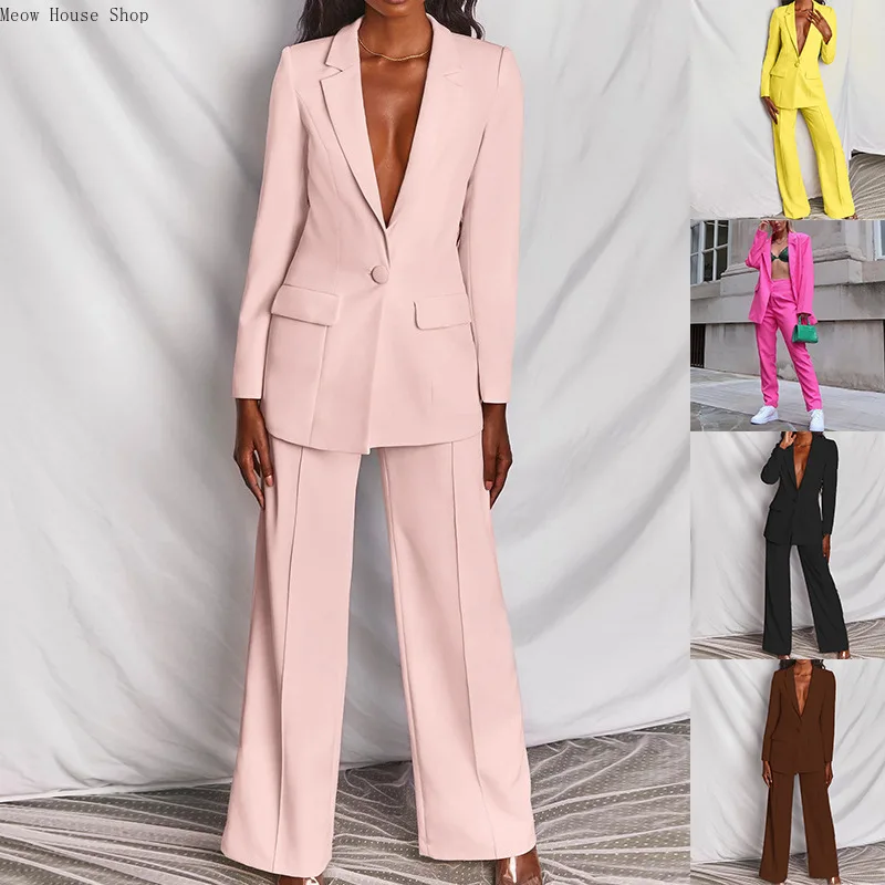 2022 autumn and winter new European and American women's casual suits professional suits professional clothes for women
2022 autumn and winter new European and American women's casual suits professional suits professional clothes for women