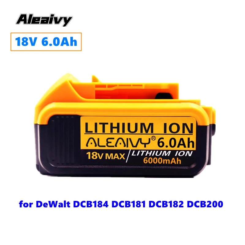 Сменный литий-ионный аккумулятор DeWalt 18 в 6000 Ач DCB200 DCB184 для электроинструмента DeWalt MAX XR 18 в и 20 в, литиевые батареи мАч
Сменный литий-ионный аккумулятор DeWalt 18 в 6000 Ач DCB200 DCB184 для электроинструмента DeWalt MAX XR 18 в и 20 в, литиевые батареи мАч