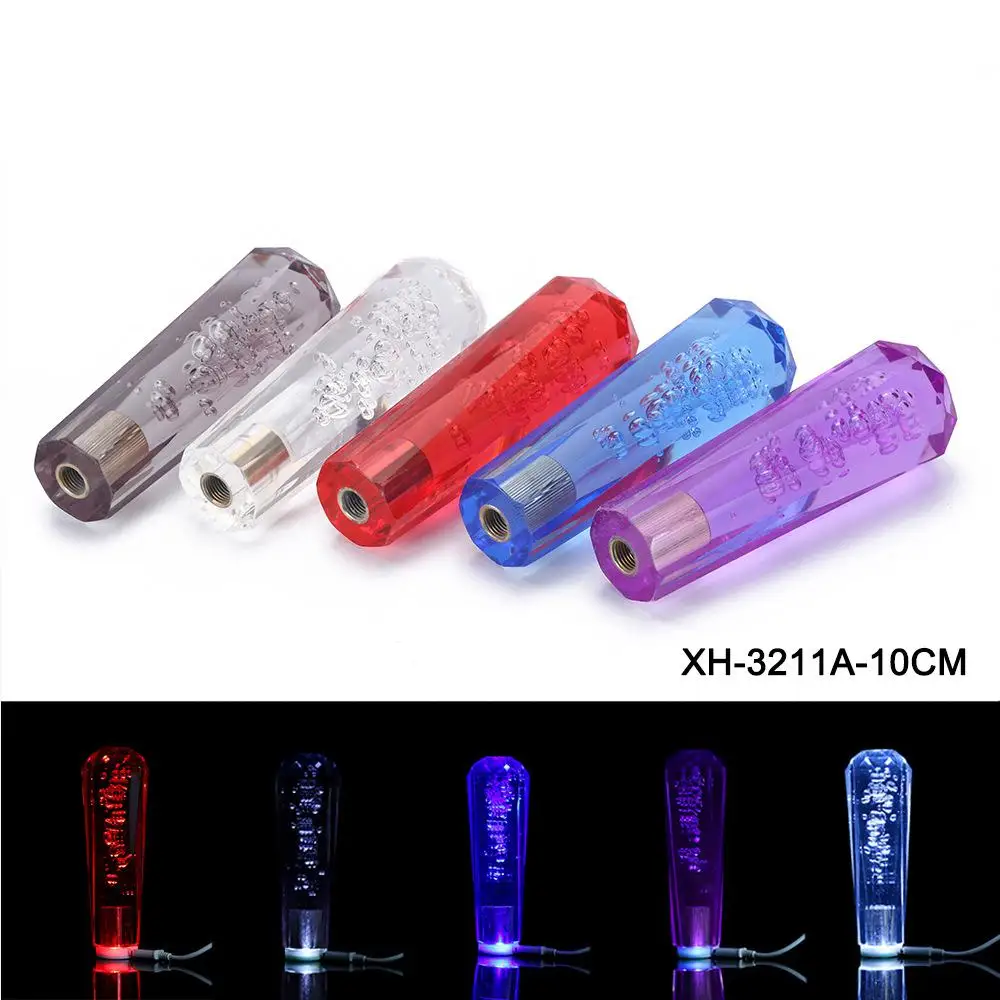 Car interior modification gear shift head manual universal crystal bubble wave stick shift head LED with light and extended gear
Car interior modification gear shift head manual universal crystal bubble wave stick shift head LED with light and extended gear