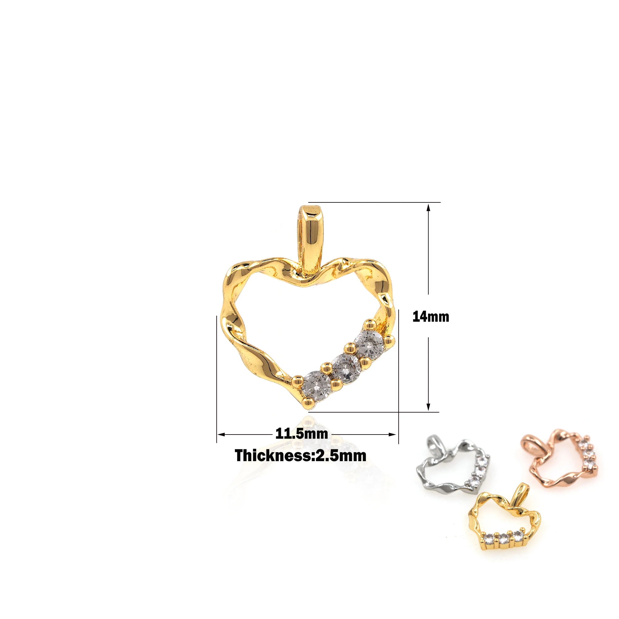 Love Pendant Necklace Bracelet Earrings DIY Handmade Jewelry Making Accessories Cubic Zirconia Hollow Heart Jewelry 
Love Pendant Necklace Bracelet Earrings DIY Handmade Jewelry Making Accessories Cubic Zirconia Hollow Heart Jewelry