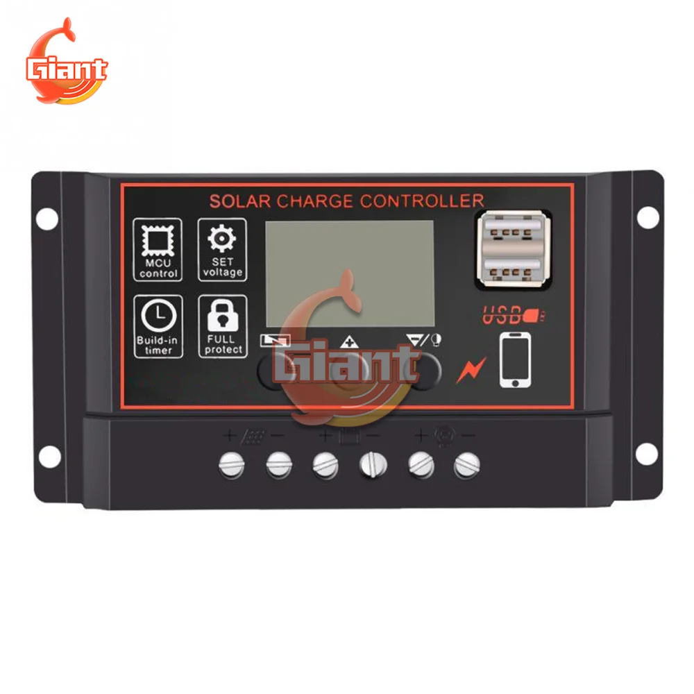 12/24V 10/20/30A Display Solar Controller Light Time Control Solar Charge and Discharge Controller Panel Adjustment Controller
12/24V 10/20/30A Display Solar Controller Light Time Control Solar Charge and Discharge Controller Panel Adjustment Controller