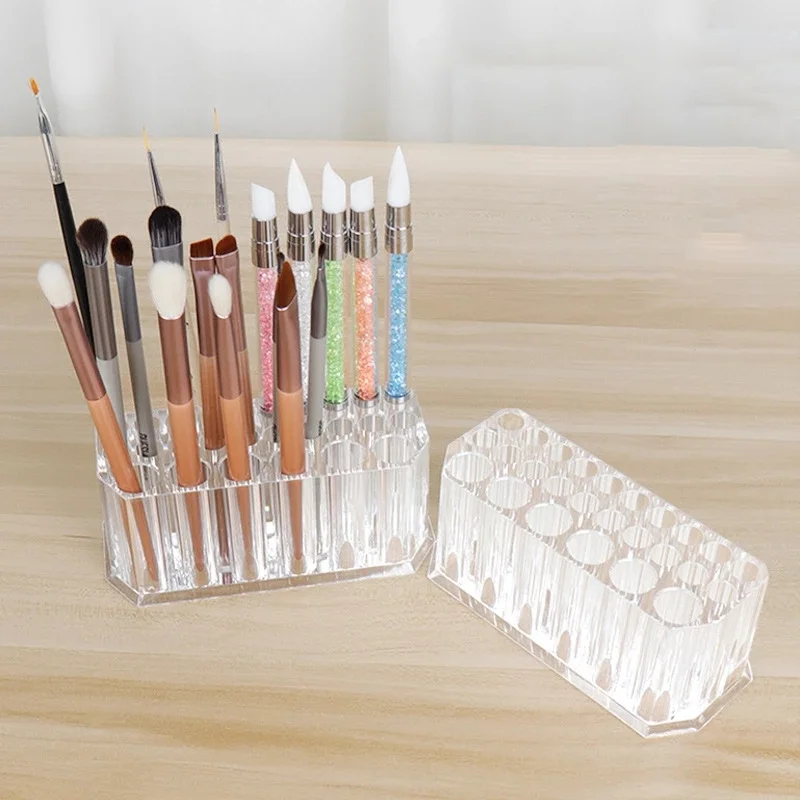 26 Holes Nail Brushes Storage Box Acrylic Holder Organizer Beauty Container Makeup Brushes Pens Tool Kit Display Shelf Holder
26 Holes Nail Brushes Storage Box Acrylic Holder Organizer Beauty Container Makeup Brushes Pens Tool Kit Display Shelf Holder
