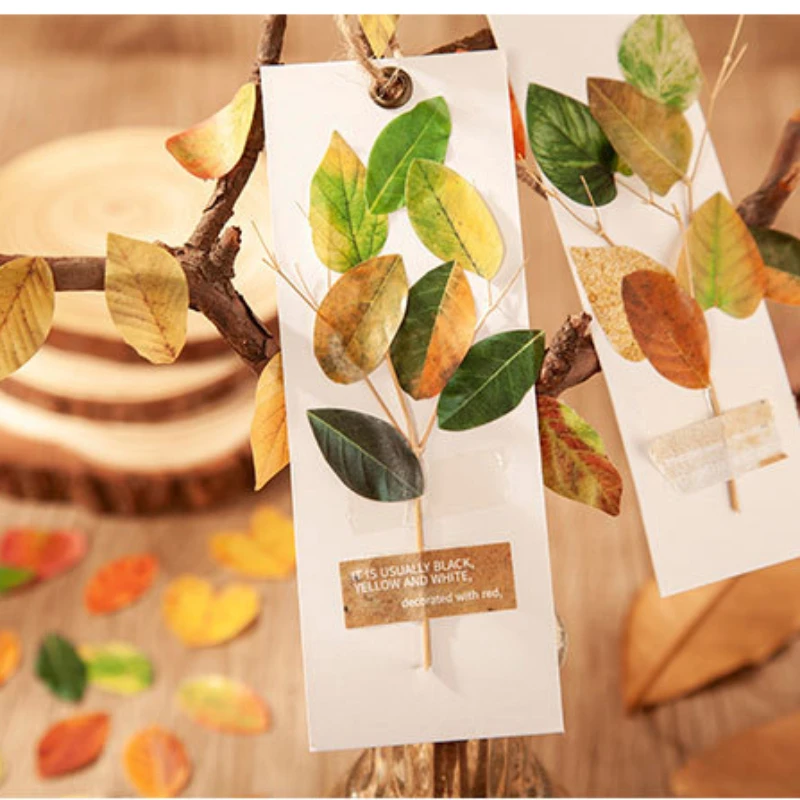 50Pcs/roll Simulated Leaves Tape Scrapbooking Stickers Self-adhesive Stationery Stickers DIY Notebook Dairy Arts Crafts Decor
50Pcs/roll Simulated Leaves Tape Scrapbooking Stickers Self-adhesive Stationery Stickers DIY Notebook Dairy Arts Crafts Decor