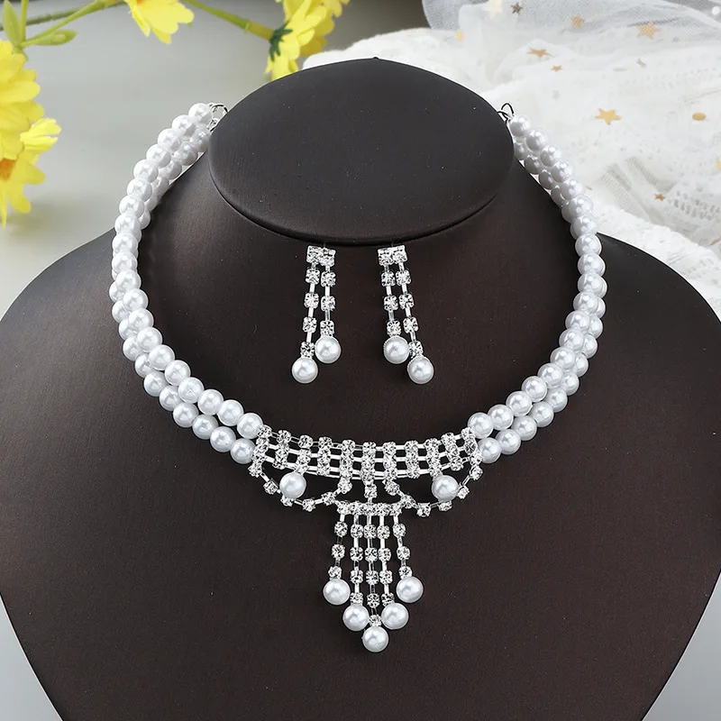 Hot Sale Trendy Beautiful Party Bridal Jewelry Necklace Earrings Jewelry Elegant Temperament Pearl Set For Women
Hot Sale Trendy Beautiful Party Bridal Jewelry Necklace Earrings Jewelry Elegant Temperament Pearl Set For Women