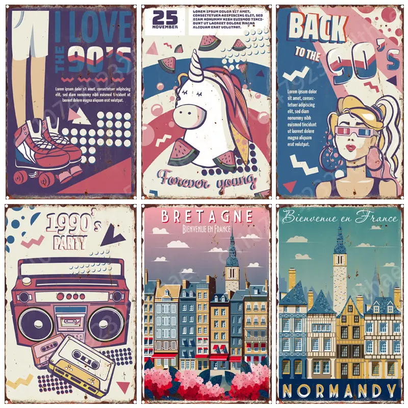90'S Nostalgic Vintage Metal Tin Signs Retro Plaque Club Bar Posters Hallway Background Bedroom Living Room Art Wall Decoration
90'S Nostalgic Vintage Metal Tin Signs Retro Plaque Club Bar Posters Hallway Background Bedroom Living Room Art Wall Decoration