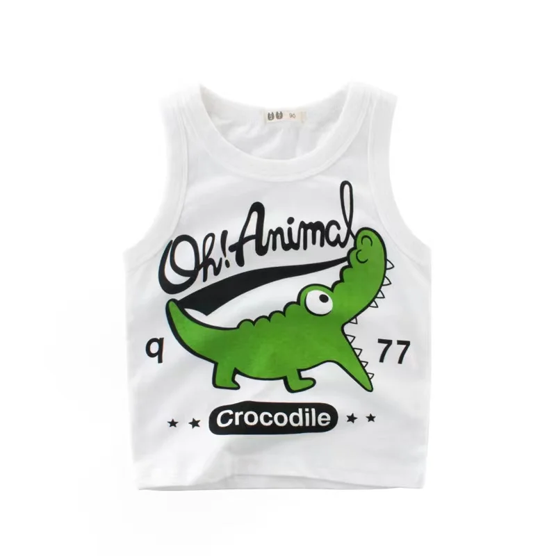 2022 Fashion Summer Kids Cotton T Shirts Boys Girls Baby Cartoon Printed Sleeveless Vests Clothes For 2-8 Y Children's Clothing
2022 Fashion Summer Kids Cotton T Shirts Boys Girls Baby Cartoon Printed Sleeveless Vests Clothes For 2-8 Y Children's Clothing