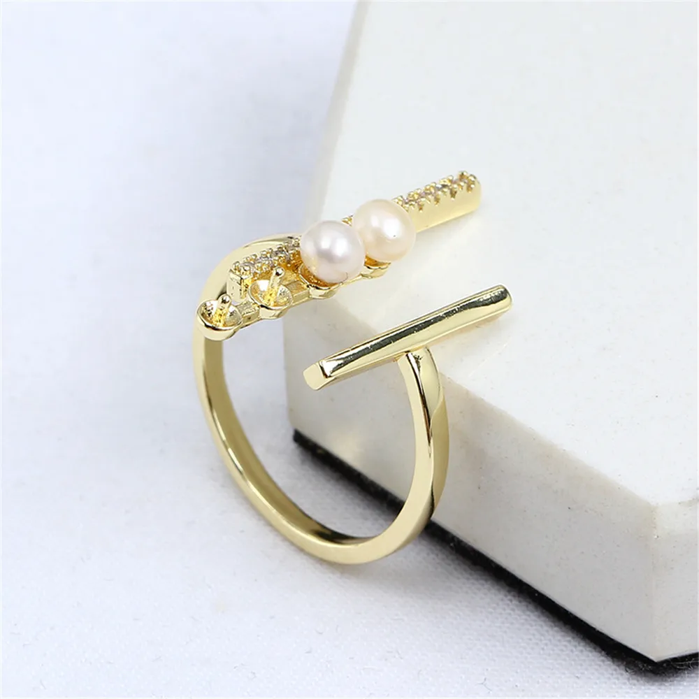 14K gold injection DIY accessory ring personalized four beads micro pearl adjustable open ring accessories empty bracket
14K gold injection DIY accessory ring personalized four beads micro pearl adjustable open ring accessories empty bracket