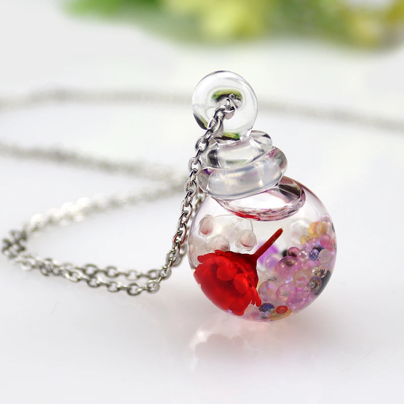 1PC Clear Glass Ball Essential Oil Pendant Murano Glass Perfume Necklaces Stainless Steel Chain Perfume Jewellery
1PC Clear Glass Ball Essential Oil Pendant Murano Glass Perfume Necklaces Stainless Steel Chain Perfume Jewellery