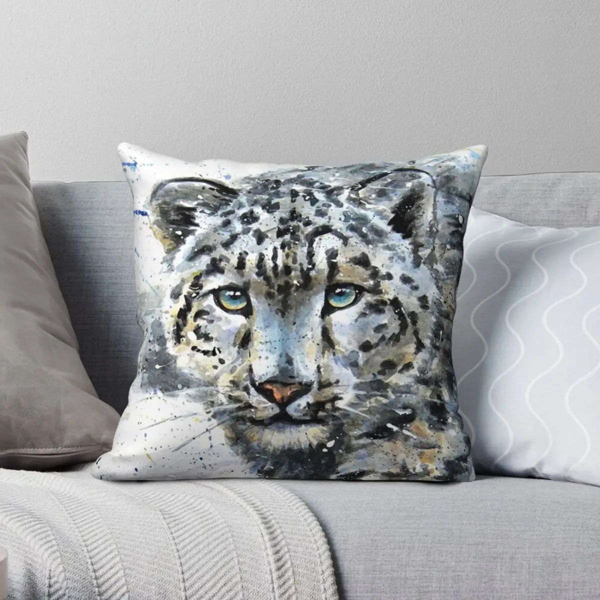 Квадратная наволочка с изображением снежного леопарда, из полиэстера и льна
Квадратная наволочка с изображением снежного леопарда, из полиэстера и льна