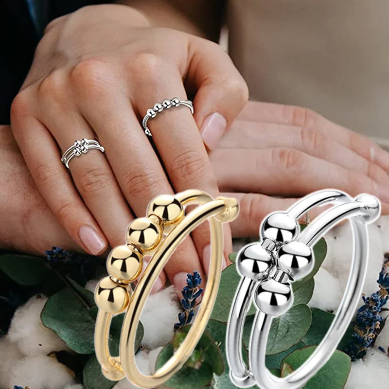 2 Pcs Creative Couple Decompression Accessories Ring Geometric Beaded Bracelet Men's And Women's Rings
2 Pcs Creative Couple Decompression Accessories Ring Geometric Beaded Bracelet Men's And Women's Rings