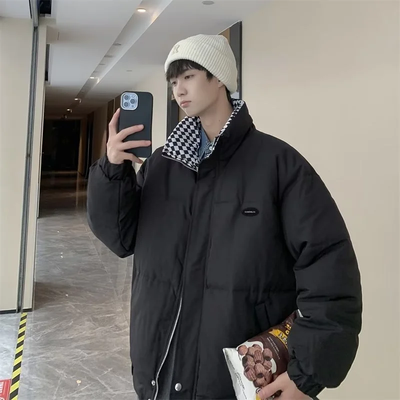 High quality Colored stand collar for men's loose casual , thickened fashionable couple's cotton jacket in winter
High quality Colored stand collar for men's loose casual , thickened fashionable couple's cotton jacket in winter
