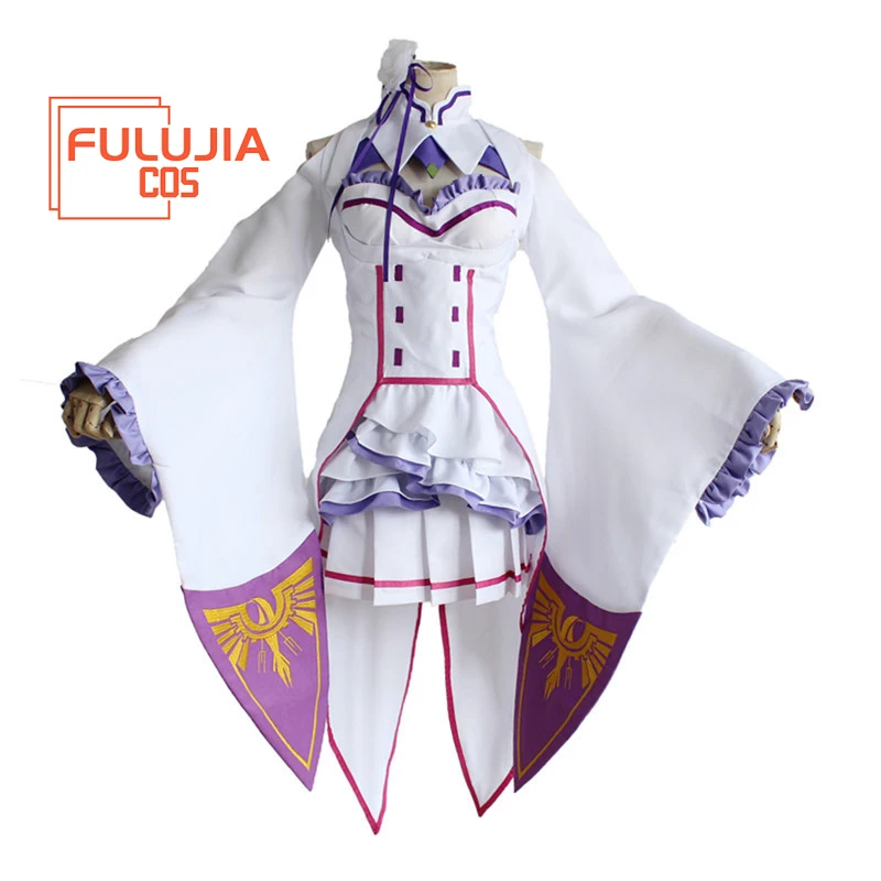 Anime Re:Life in a different world from zero Emilia Cosplay Costume Wig Dress
Anime Re:Life in a different world from zero Emilia Cosplay Costume Wig Dress
