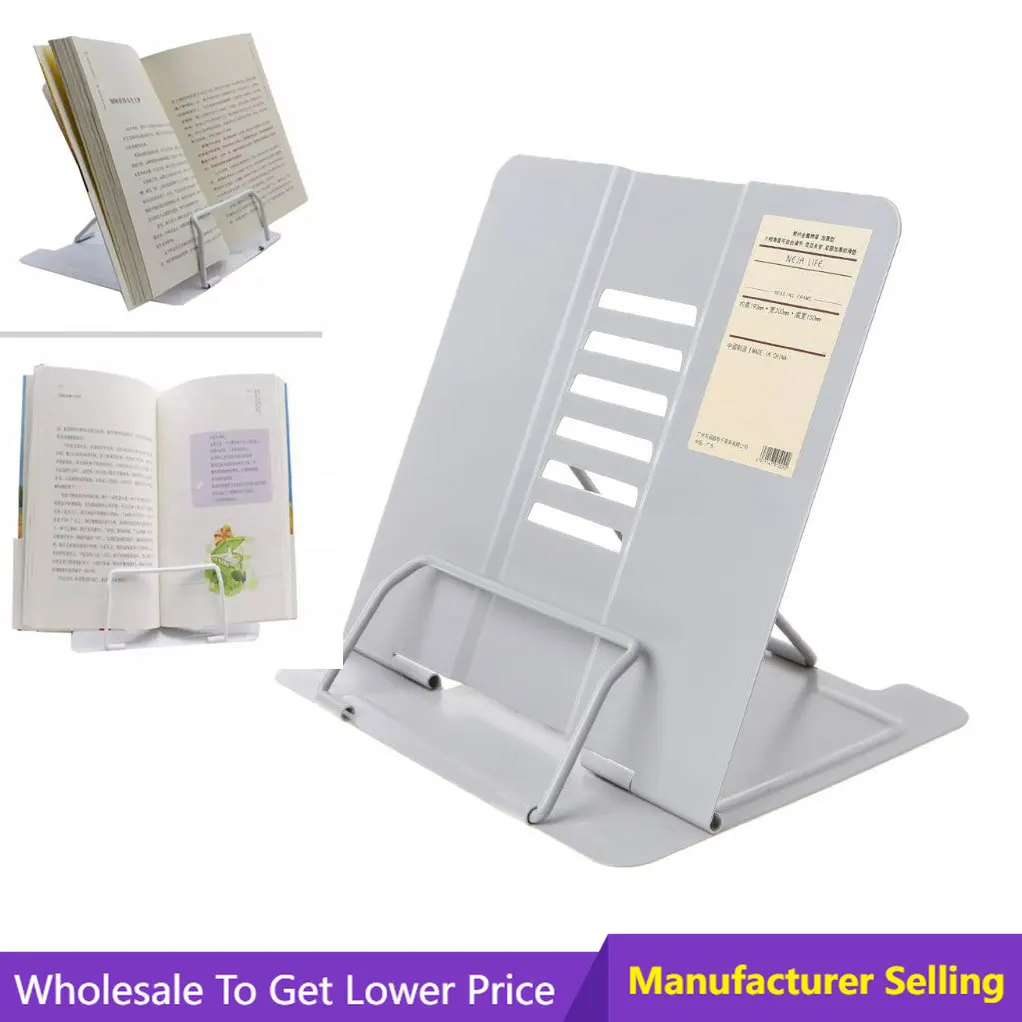 Portable Bookshelf simple children's student book clip metal can prevent myopia wholesale multi-functional reading bookshelf
Portable Bookshelf simple children's student book clip metal can prevent myopia wholesale multi-functional reading bookshelf