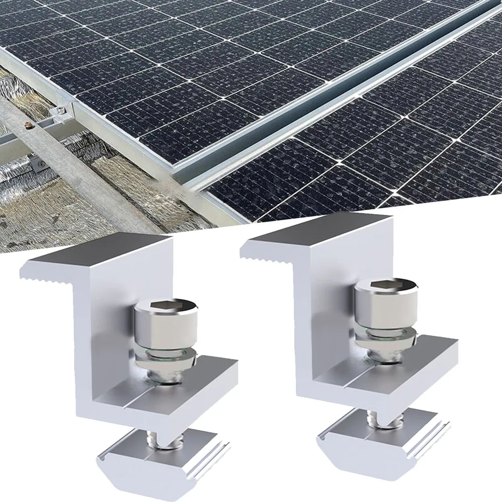 4PCS/12PCS 30/35mm Solar End Clamp Adjustable Solar Panel Bracket Clamp Wide Photovoltaic Support Solar Panel Mounting Bracket
4PCS/12PCS 30/35mm Solar End Clamp Adjustable Solar Panel Bracket Clamp Wide Photovoltaic Support Solar Panel Mounting Bracket