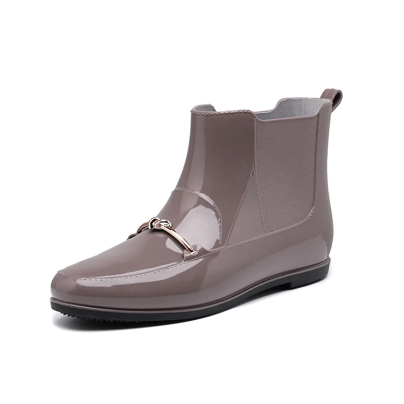 

Женские резиновые сапоги на низком каблуке, водостойкие галоши, рабочая водоотталкивающая обувь, 41 дюйм, новинка 2023