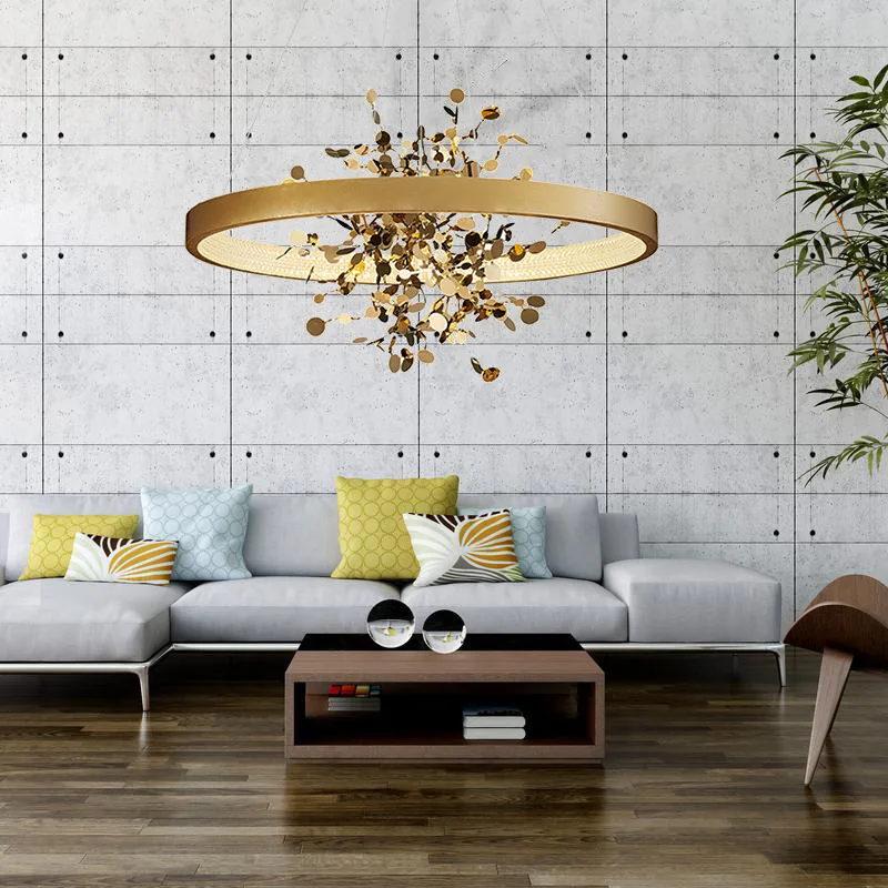 Round Chandelier Modern Dining Room Lamp Living Room Bedroom Kitchen Home Decoration Master Bedroom Gold Lamp 40/60/80cm
Round Chandelier Modern Dining Room Lamp Living Room Bedroom Kitchen Home Decoration Master Bedroom Gold Lamp 40/60/80cm