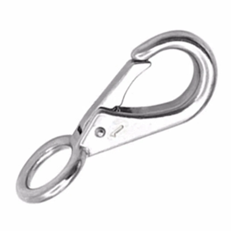 4Pcs Stainless Steel 316 Rigid Loaded Fixed Eye Spring Clip Snap Hook Carabiner Marine Hardware Accessories For Boats
4Pcs Stainless Steel 316 Rigid Loaded Fixed Eye Spring Clip Snap Hook Carabiner Marine Hardware Accessories For Boats