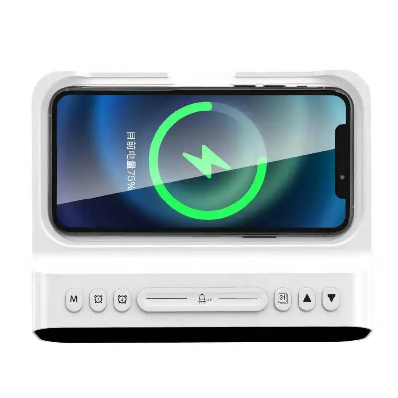 Antiskid Fast Wireless Charging Multiple Protection Stable Charging Station 15w Qi Led Alarm Clock Mobile Accessories All-in-one
Antiskid Fast Wireless Charging Multiple Protection Stable Charging Station 15w Qi Led Alarm Clock Mobile Accessories All-in-one