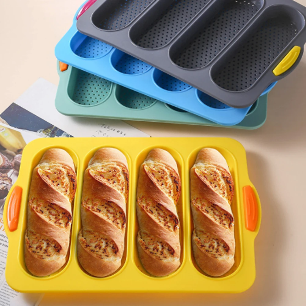Silicone Loaf Pan Baking Pan Baking French bread mold for baking Nonstick & Easy Clean&Heat Resistant Silicone Loaf Pan Tools
Silicone Loaf Pan Baking Pan Baking French bread mold for baking Nonstick & Easy Clean&Heat Resistant Silicone Loaf Pan Tools