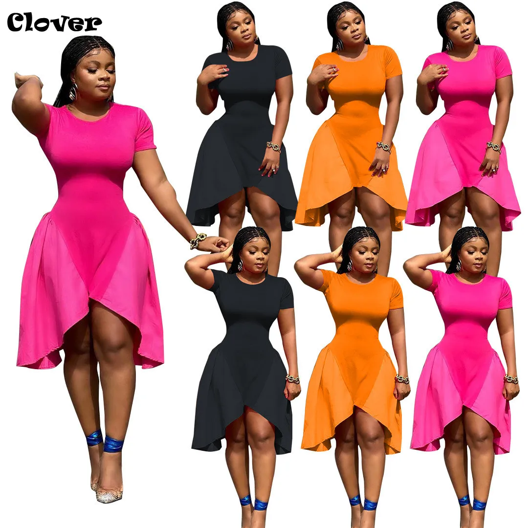 Chiclover Chic Elegant Women Patchwork Dress Irregular Summer Mini Dresses Ladies Crew Neck Leisure Wear Wolesale Dropshipping
Chiclover Chic Elegant Women Patchwork Dress Irregular Summer Mini Dresses Ladies Crew Neck Leisure Wear Wolesale Dropshipping