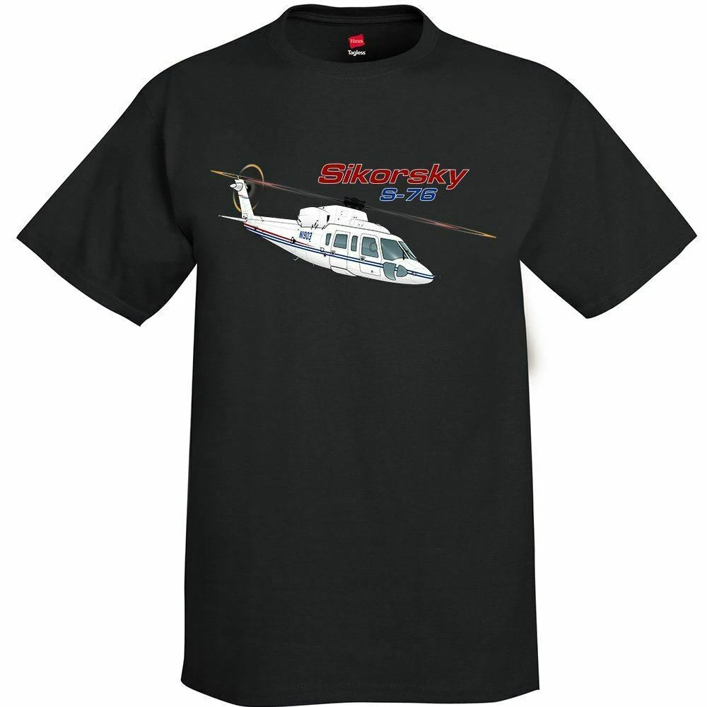 Sikorsky S-76 Spirit Commercial Utility Helicopter T Shirt. Short Sleeve 100% Cotton Casual T-shirts Loose Top Size S-3XL
Sikorsky S-76 Spirit Commercial Utility Helicopter T Shirt. Short Sleeve 100% Cotton Casual T-shirts Loose Top Size S-3XL