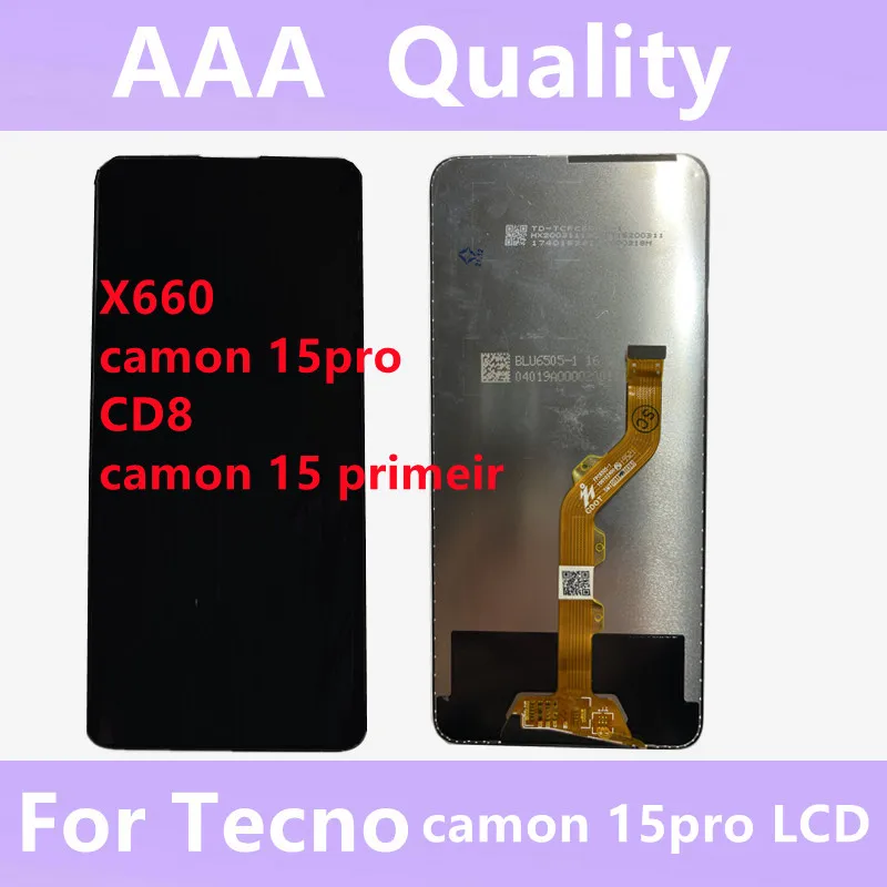 Original For Tecno x660 CD8 camon 15 primeierLCDDisplay Touch Screen Digitizer Assembly Replacement Parts x660 CD8 LCD
Original For Tecno x660 CD8 camon 15 primeierLCDDisplay Touch Screen Digitizer Assembly Replacement Parts x660 CD8 LCD