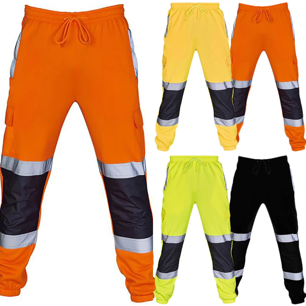 Mens Work Uniform Bottoms Safety Sweat Pants Striped Reflective Pants Loose Mens Jogging Trousers Joggers Patchwork Workwear
Mens Work Uniform Bottoms Safety Sweat Pants Striped Reflective Pants Loose Mens Jogging Trousers Joggers Patchwork Workwear