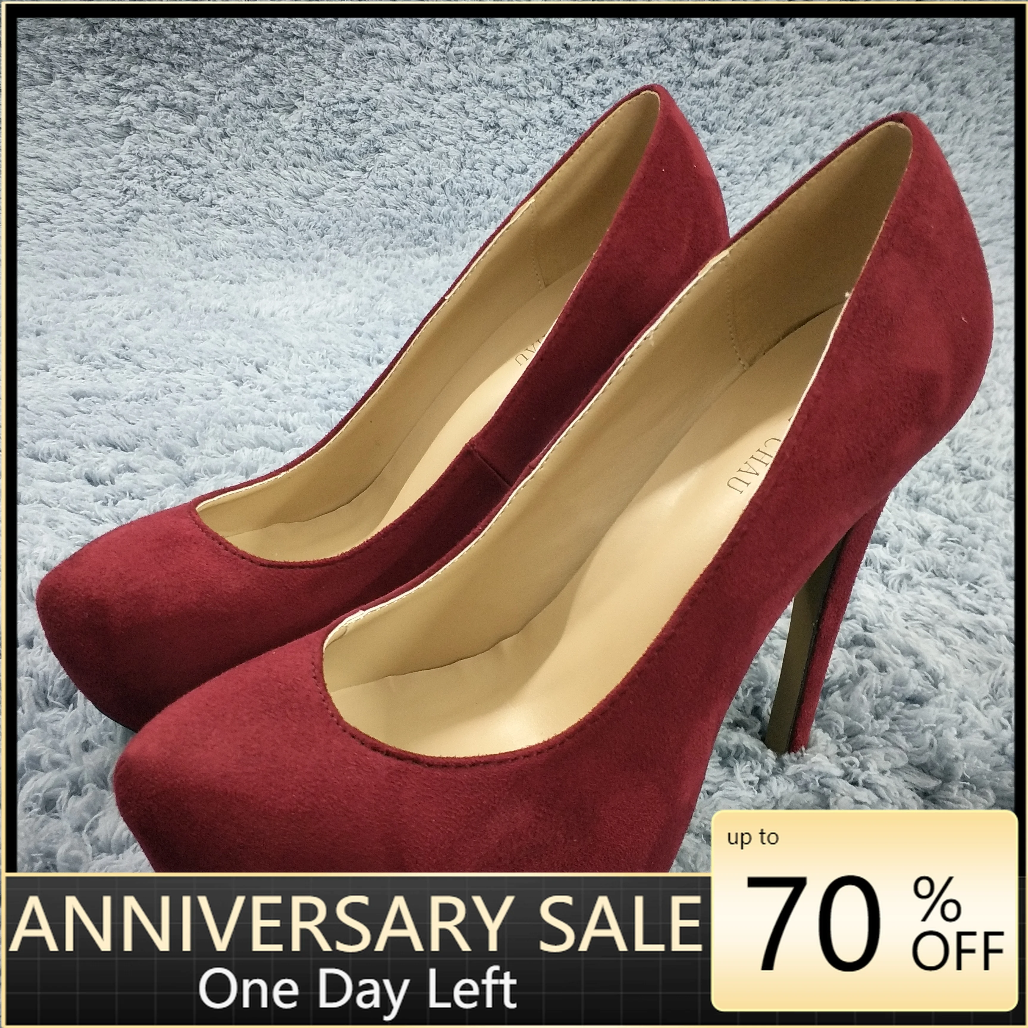 Women Stiletto Thin High Heel Pumps Platform Sexy Burgundy Suede Fashion Dress Party Bridals Ball Lady Shoes 3463B-a
Women Stiletto Thin High Heel Pumps Platform Sexy Burgundy Suede Fashion Dress Party Bridals Ball Lady Shoes 3463B-a
