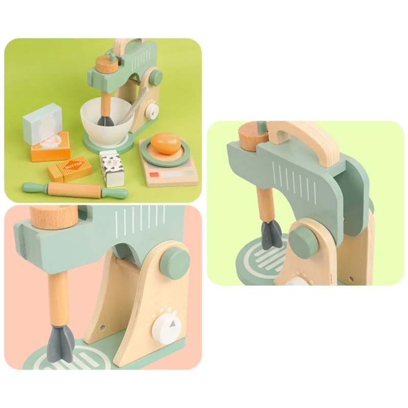 

Boys Girls Educational Cooking Utensils Fun Chef Blender Spoon Rolling Pin Pretend Play Toy Toddler Kitchen Playset