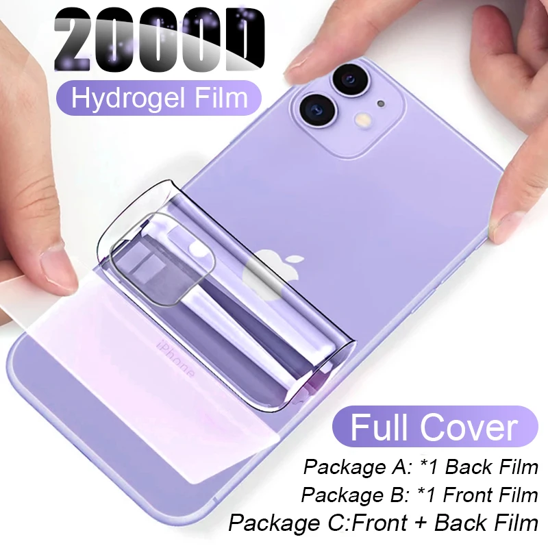 Full Cover Hydrogel Film For iPhone 13 12 11 Pro Max Screen Protector 12 13 Mini X XS XR 6S 7 8 Plus SE 2020 Back Film Not Glass
Full Cover Hydrogel Film For iPhone 13 12 11 Pro Max Screen Protector 12 13 Mini X XS XR 6S 7 8 Plus SE 2020 Back Film Not Glass