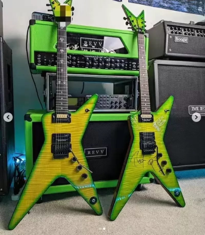 Oem Dime Bag Electric Guitar A Flame Maple Top Black Hardware Free Delivery 
Oem Dime Bag Electric Guitar A Flame Maple Top Black Hardware Free Delivery