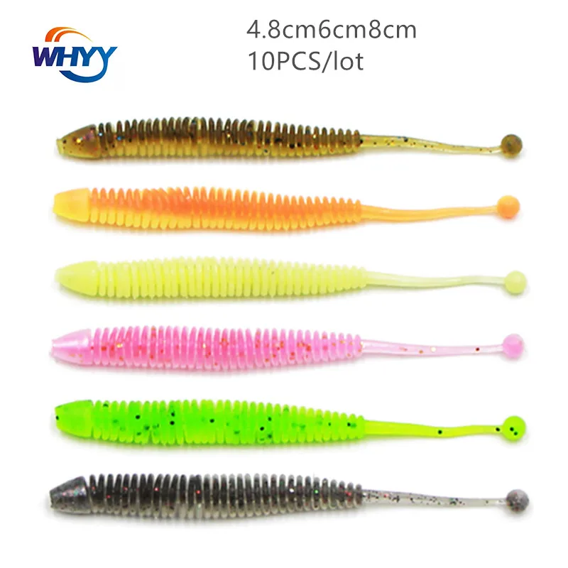 WHYY 10PCS 4.8cm6cm8cm Road Sub Soft Insect Bionic Sand Noodle Insect Fake Bait Wholesale Bionic Soft Maggot Fishing Lures
WHYY 10PCS 4.8cm6cm8cm Road Sub Soft Insect Bionic Sand Noodle Insect Fake Bait Wholesale Bionic Soft Maggot Fishing Lures