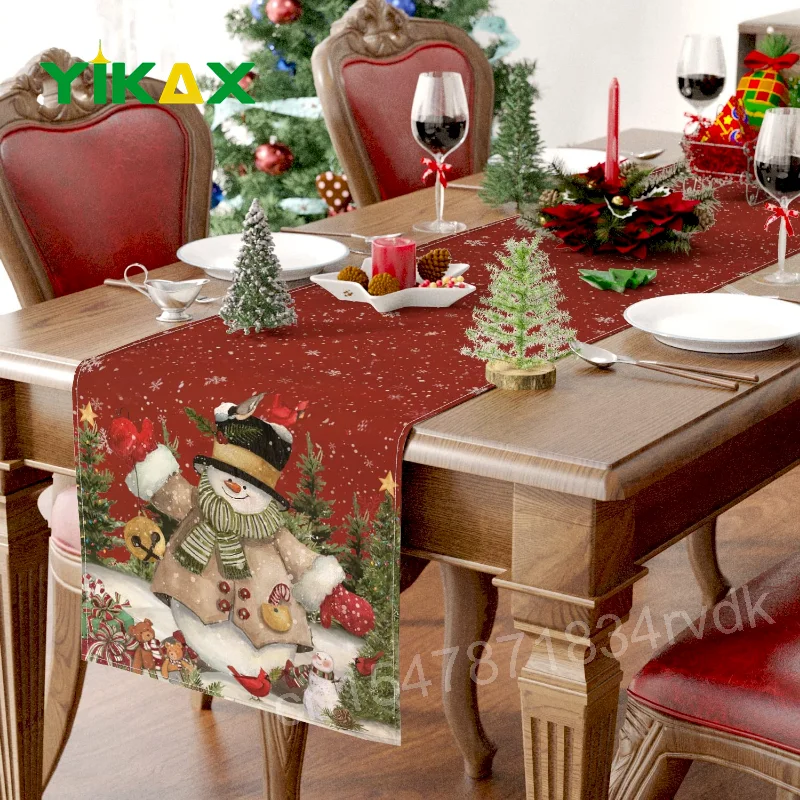 Christmas Table Runner Snowman Decorations 2024 New Year Festival Linen Wedding Table Decor Dining Antifouling Table Runners
Christmas Table Runner Snowman Decorations 2024 New Year Festival Linen Wedding Table Decor Dining Antifouling Table Runners