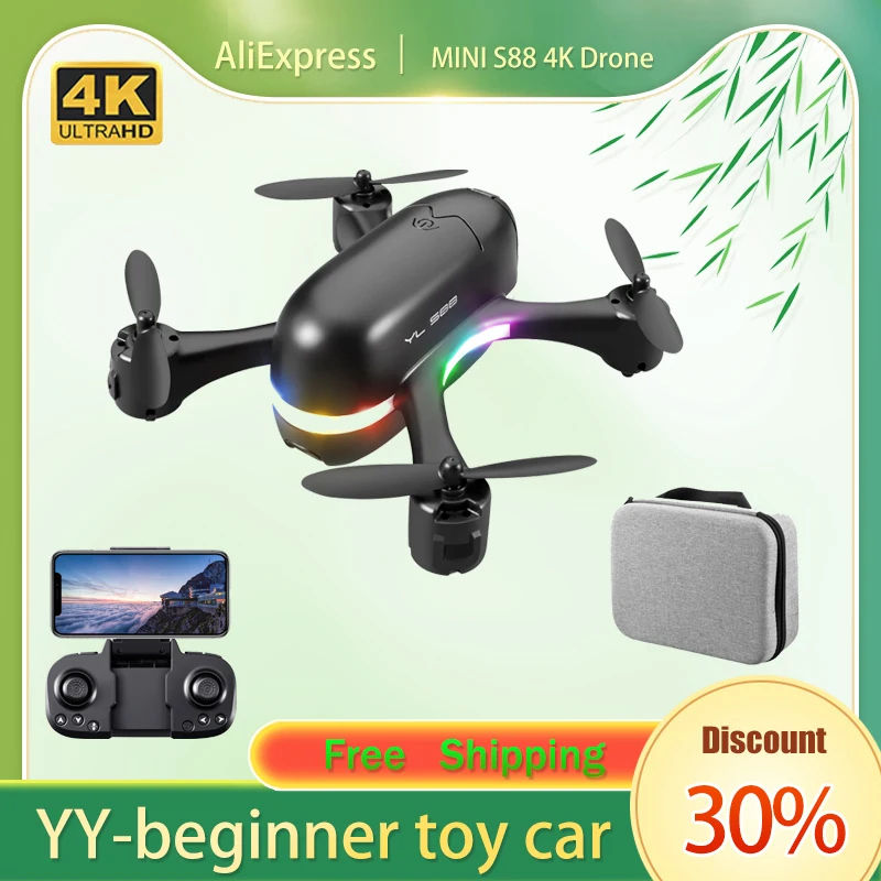 Mini Drone S88 UAV Bright Lights At Night With 4K HD Camera DIY Drone Kit With FPV Optical Flow Positioning RC Quadcopter Gifts
Mini Drone S88 UAV Bright Lights At Night With 4K HD Camera DIY Drone Kit With FPV Optical Flow Positioning RC Quadcopter Gifts