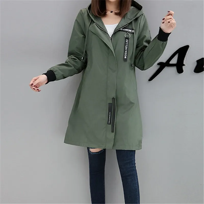 Trench Coat Womens 2023 Spring Autumn Hoodies Tops Slim Students Baseball Clothes Medium length Windbreaker Coats Lady Outerwear
Trench Coat Womens 2023 Spring Autumn Hoodies Tops Slim Students Baseball Clothes Medium length Windbreaker Coats Lady Outerwear