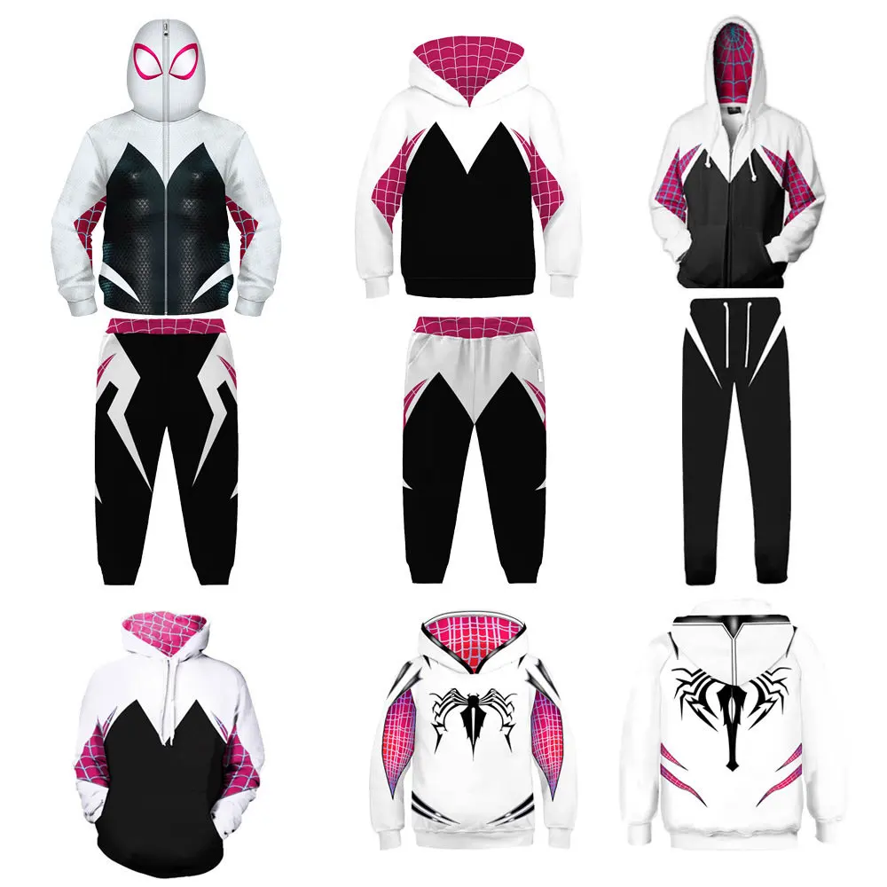 Superhero Gwen Stacy Cosplay Costume Adult 3D Printed Sweatshirt Hoodie Kid Anime Spiderman Long Sleeve Carnival Party Costumes
Superhero Gwen Stacy Cosplay Costume Adult 3D Printed Sweatshirt Hoodie Kid Anime Spiderman Long Sleeve Carnival Party Costumes