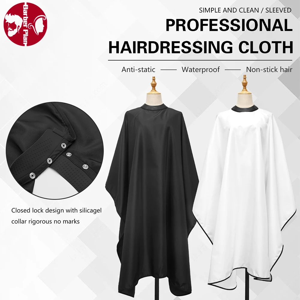 Pro Barber Hairdressing Coat Silicone Neckline Waterproof Hairdress Gown Anti-static Buckle Haircut Cloth Barbershop Cape
Pro Barber Hairdressing Coat Silicone Neckline Waterproof Hairdress Gown Anti-static Buckle Haircut Cloth Barbershop Cape