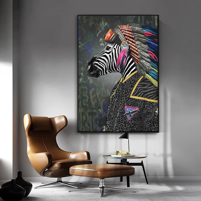 Indian Zebra AIR FROCE Abstract Animals Poster Prints Retro Chimpanzee Flamingo Officer Canvas Painting for Hoom Decor Pictures
Indian Zebra AIR FROCE Abstract Animals Poster Prints Retro Chimpanzee Flamingo Officer Canvas Painting for Hoom Decor Pictures