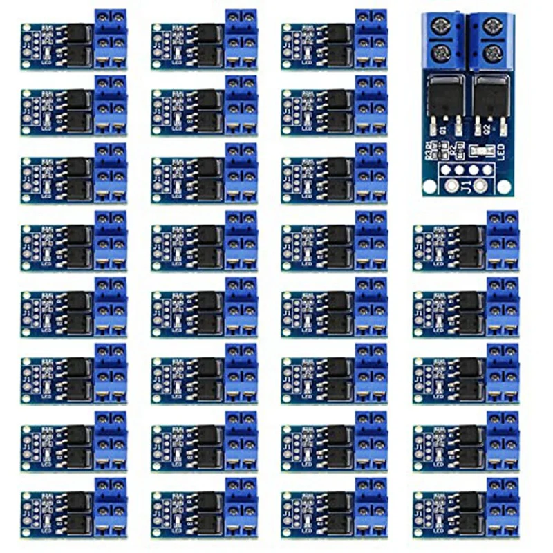 30PCS MOSFET Drive Module DC 5V-36V 15A(Max 30A) 400W Dual High-Power 0-20Khz PWM DC Motor Speed Controller
30PCS MOSFET Drive Module DC 5V-36V 15A(Max 30A) 400W Dual High-Power 0-20Khz PWM DC Motor Speed Controller
