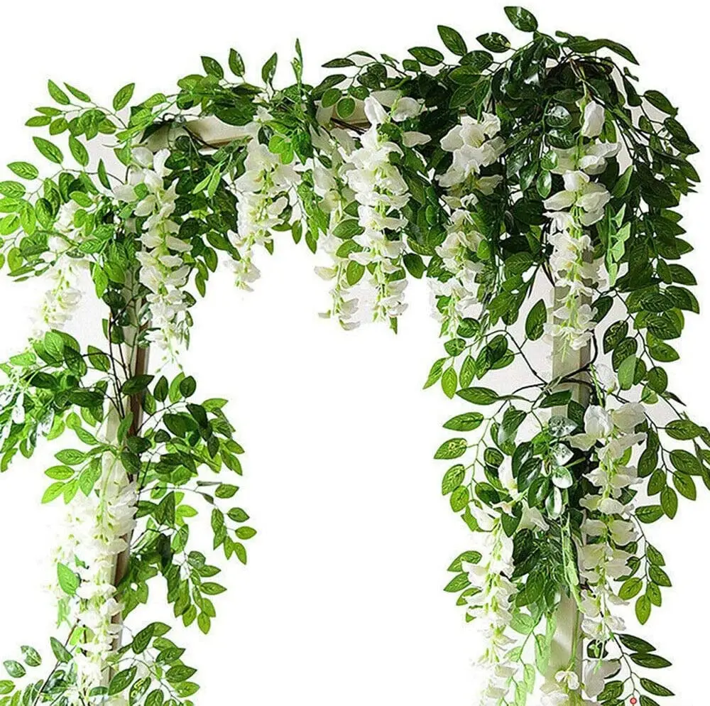 2x7FT Artificial Wisteria Vine Garland Plants Flowers Arts For Ceremony Home Wedding Decoration
2x7FT Artificial Wisteria Vine Garland Plants Flowers Arts For Ceremony Home Wedding Decoration
