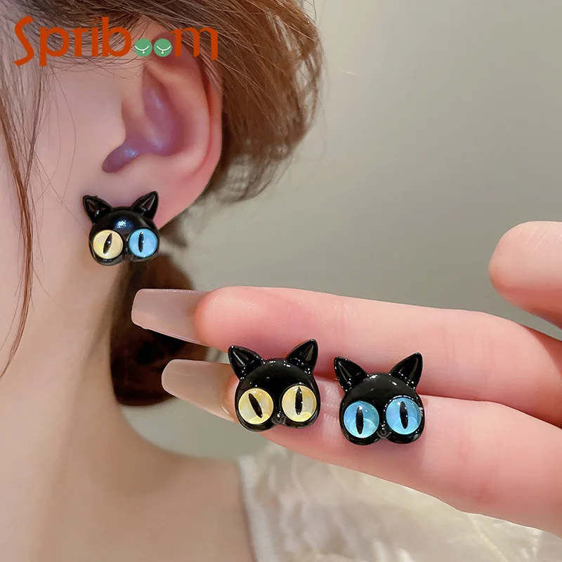 2023 Black Cat Eye Stud Earrings for Women Cartoon Crystal Monster Earring Piercing Personality Jewelry Unique Funny Girls Gifts
2023 Black Cat Eye Stud Earrings for Women Cartoon Crystal Monster Earring Piercing Personality Jewelry Unique Funny Girls Gifts