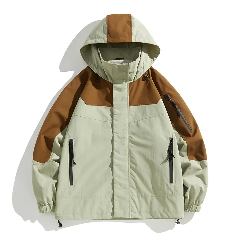 New Autumn Patchowork Jacket Casual High Street Mountain Couple Wear Outdoors Windproof Hooded Jacket Hiking Tops
New Autumn Patchowork Jacket Casual High Street Mountain Couple Wear Outdoors Windproof Hooded Jacket Hiking Tops