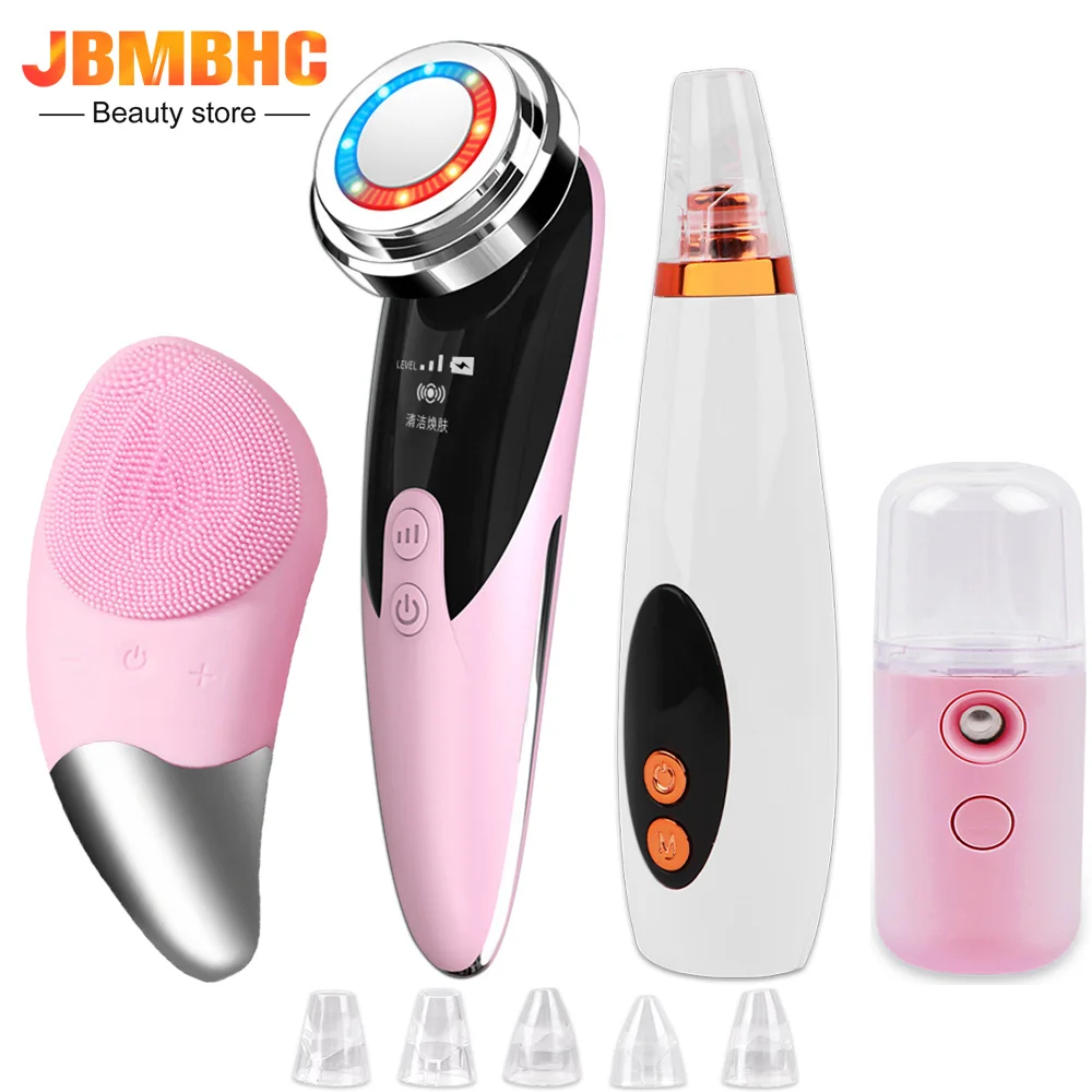 LED Light Therapy Face Lift Device Electric Facial Massager Ultrasonic Facial Cleaning Brush Vacuum Blackhead Remover Beauty Kit
LED Light Therapy Face Lift Device Electric Facial Massager Ultrasonic Facial Cleaning Brush Vacuum Blackhead Remover Beauty Kit